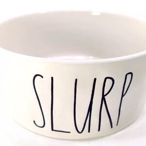 Rae Dunn “Slurp” Pet Bowl - White